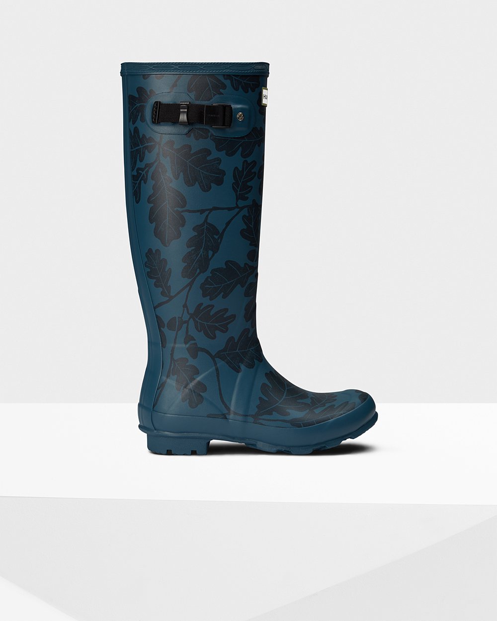 Hunter Mujer National Trust Print Norris Field - Botas de Lluvia Azules - 902-TPEHFW